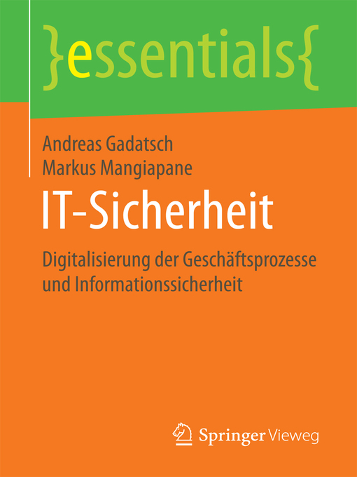 Title details for IT-Sicherheit by Andreas Gadatsch - Available